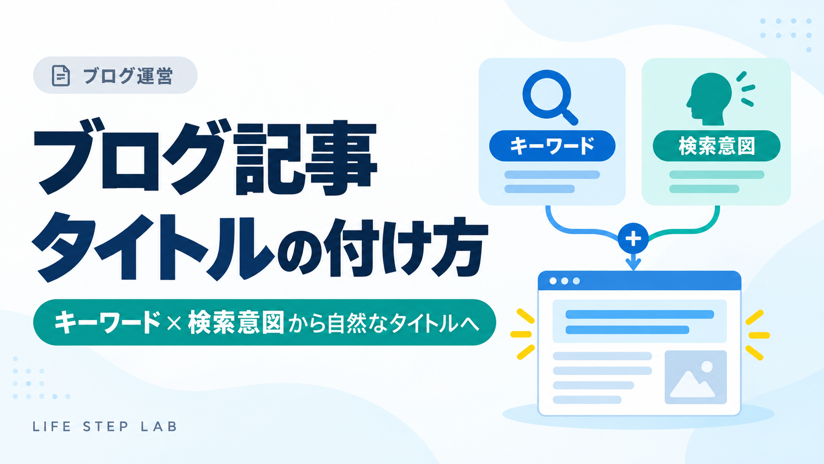 ブログ記事タイトルの付け方