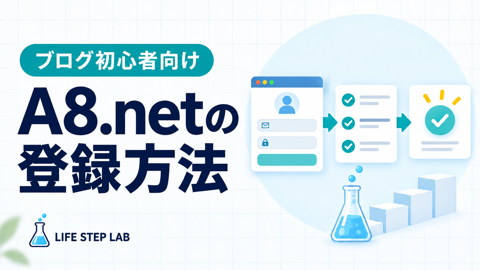 A8.netの登録方法をブログ初心者向けに解説